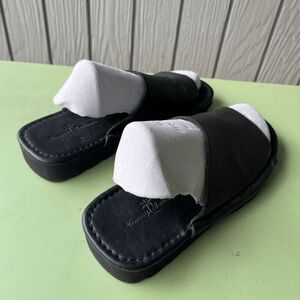 Tommy Bahama San Emilio Black Leather Sandals | Men’s Size 8 (Women’s 9.5–10)